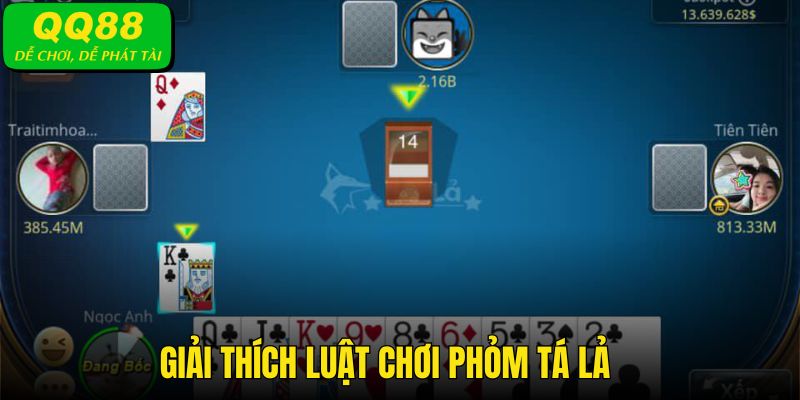 Diễn biến một ván cược Phỏm Tá Lả trên nền tảng QQ88